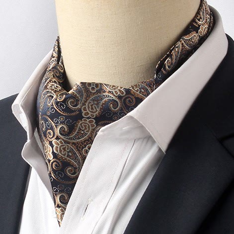Men's Gorgeous Floral Patterned Suit Cravat - Style #24 - image 23