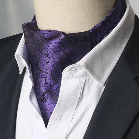 Men's Gorgeous Floral Patterned Suit Cravat - Style #9 - image 8