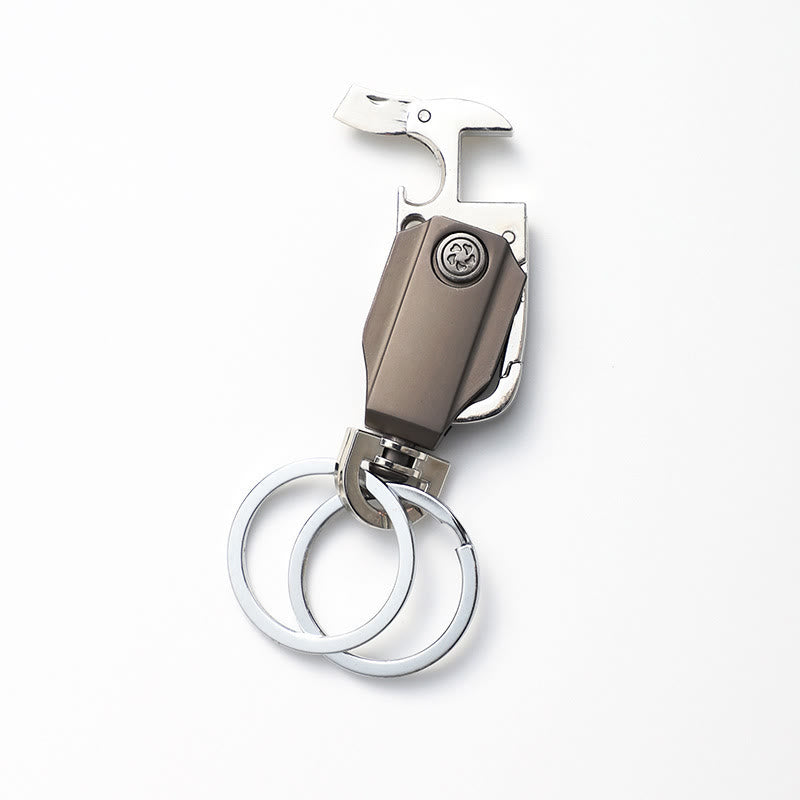 EDC-Tool Small Knife Bottle Opener Gyro Keychain - image 6