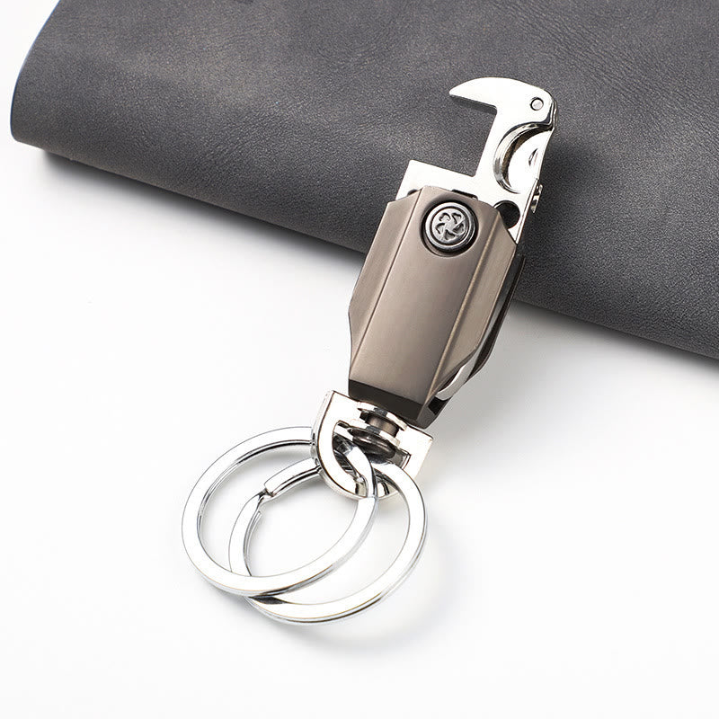 EDC-Tool Small Knife Bottle Opener Gyro Keychain - image 4