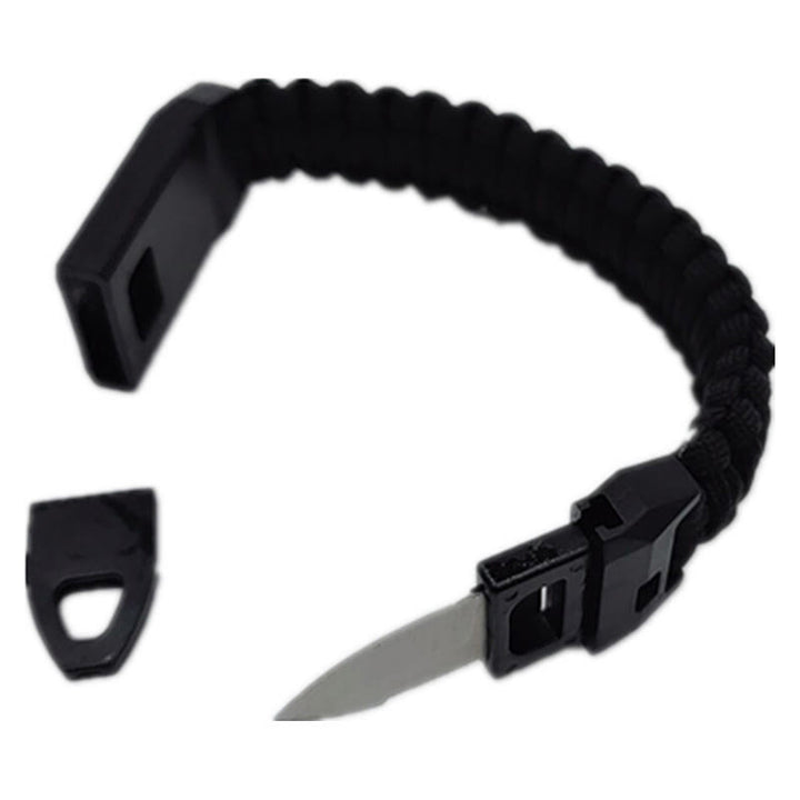 Outdoor Survival Whistle Woven Bracelet With Knife - Style #2 - image 3