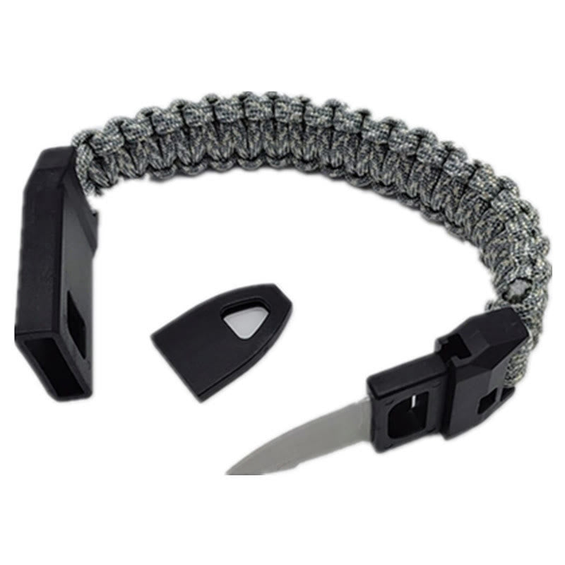 Outdoor Survival Whistle Woven Bracelet With Knife - Style #5 - image 6