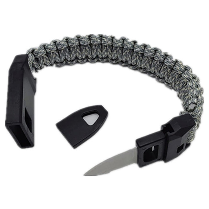 Outdoor Survival Whistle Woven Bracelet With Knife - Style #5 - image 6