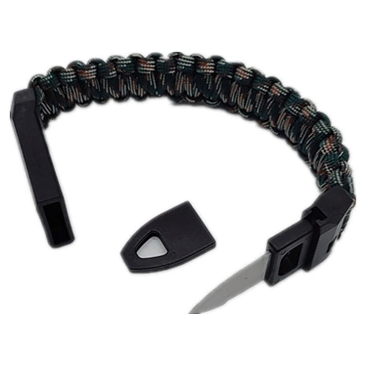Outdoor Survival Whistle Woven Bracelet With Knife - Style #6 - image 7