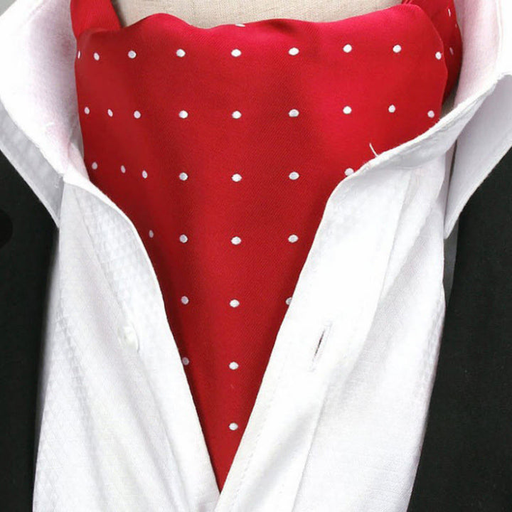 Men's Retro Geometric Floral Print Multi-Color Scarf Cravat - Style #21 - image 21