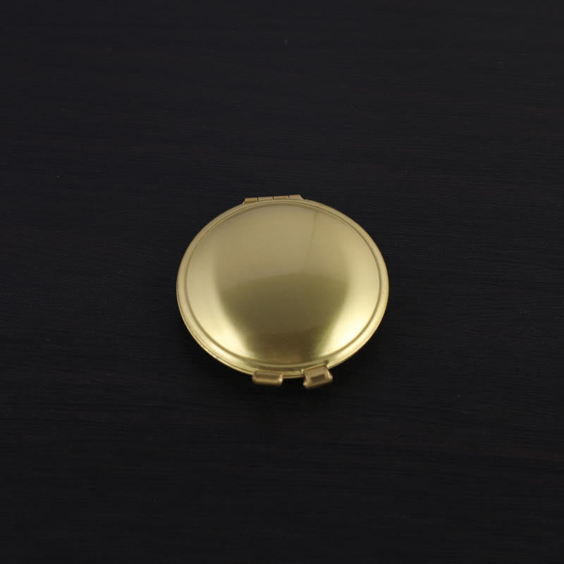 Creative Ladies Powder Box Refillable Kerosene Lighter - Bronze - image 9