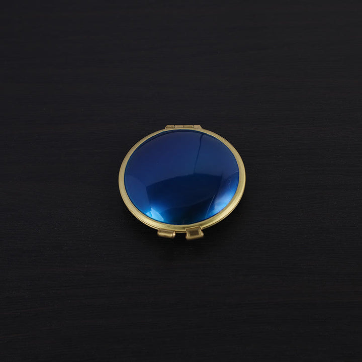 Creative Ladies Powder Box Refillable Kerosene Lighter - Blue - image 7