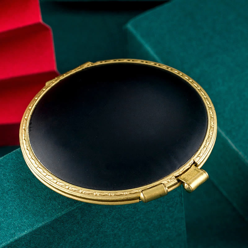 Creative Ladies Powder Box Refillable Kerosene Lighter - Black - image 2