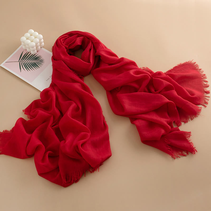 Women's Cloud-Soft Lightweight Breathable Multi-Color Versatile Fringed Scarf - Style #22 - image 21