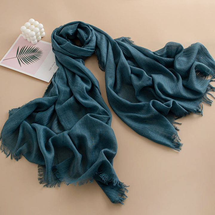 Women's Cloud-Soft Lightweight Breathable Multi-Color Versatile Fringed Scarf - Style #4 - image 3