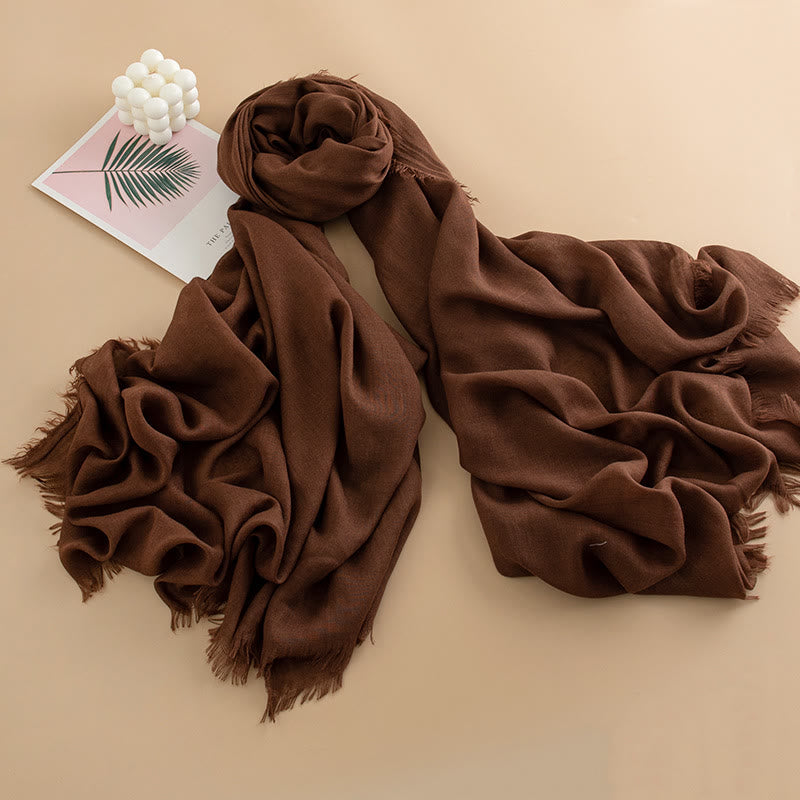 Women's Cloud-Soft Lightweight Breathable Multi-Color Versatile Fringed Scarf - Style #25 - image 24