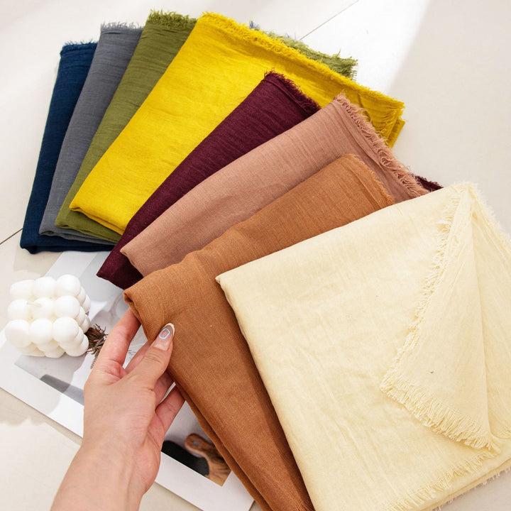 Women's Cloud-Soft Lightweight Breathable Multi-Color Versatile Fringed Scarf - image 36