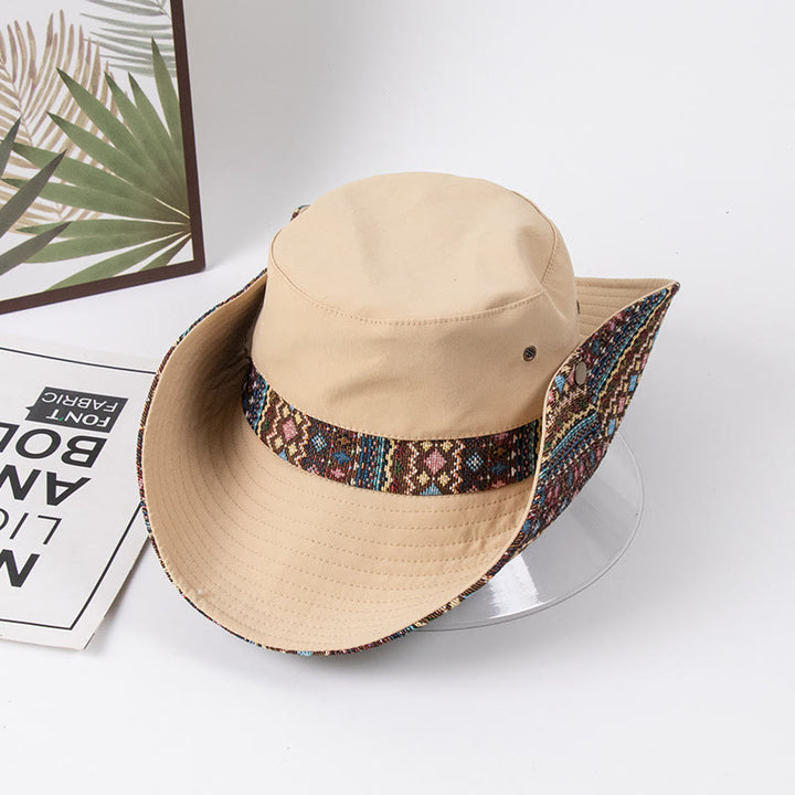 Women's Outdoor Sunshade Fisherman Hat With Metal Button - image 0