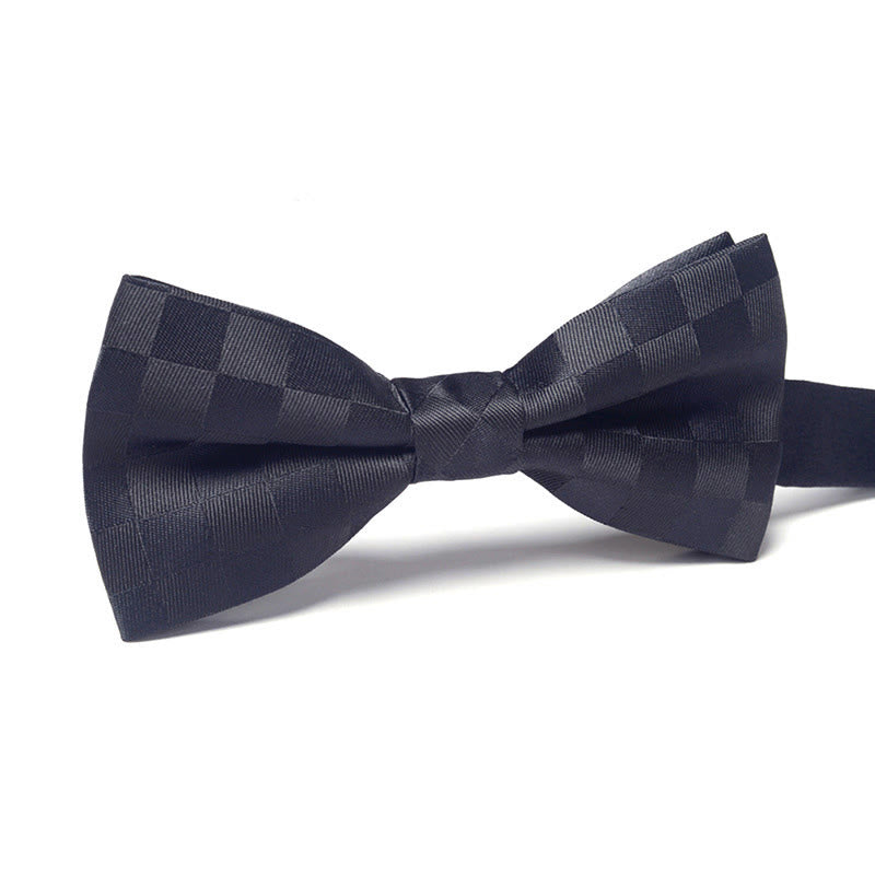 Men's Elegant Refined Sophisticated Stylish Dual-pattern Accented Formal Bow Tie - Style #22 - image 22
