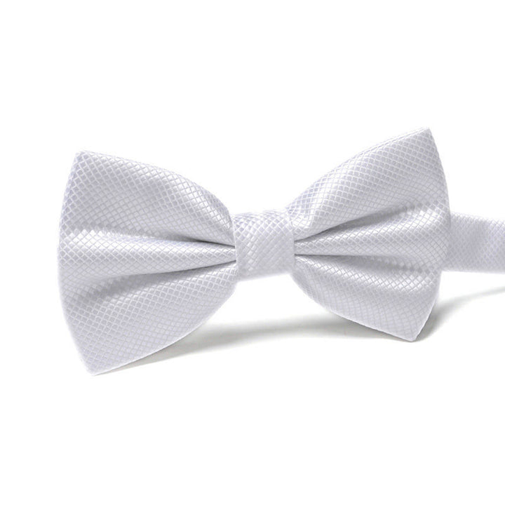 Men's Elegant Refined Sophisticated Stylish Dual-pattern Accented Formal Bow Tie - Style #33 - image 33