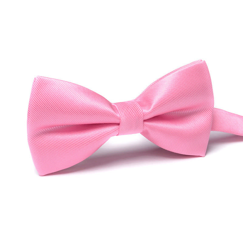 Men's Elegant Refined Sophisticated Stylish Dual-pattern Accented Formal Bow Tie - Style #27 - image 27