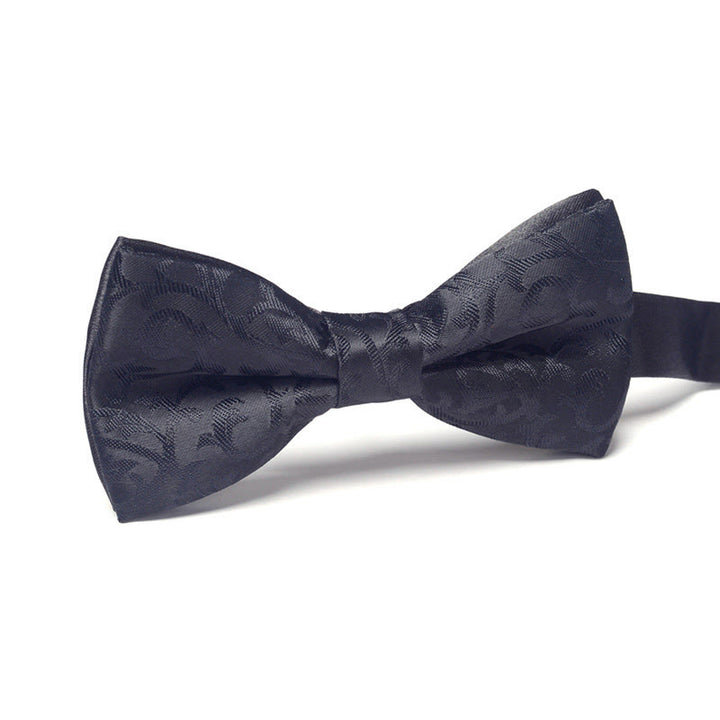 Men's Elegant Refined Sophisticated Stylish Dual-pattern Accented Formal Bow Tie - Style #23 - image 23