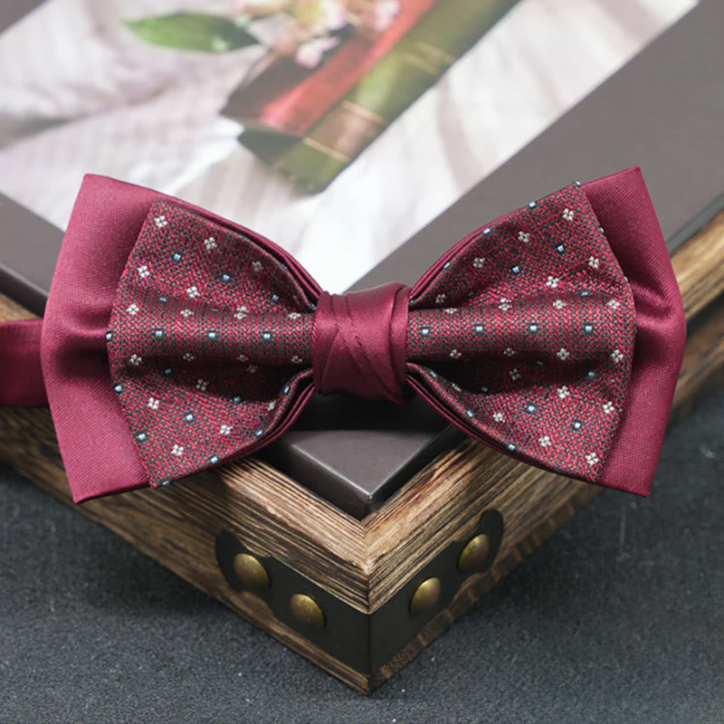Men's Exquisite Refined Versatile Multi-pattern Upscale Formal Bow Tie - Style #1 - image 1