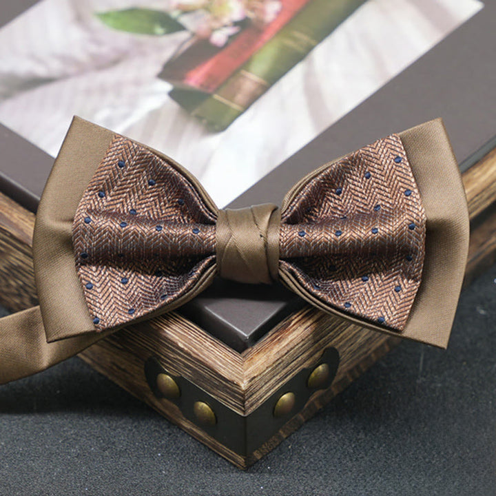 Men's Exquisite Refined Versatile Multi-pattern Upscale Formal Bow Tie - Style #11 - image 11