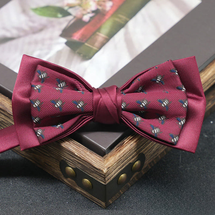 Men's Exquisite Refined Versatile Multi-pattern Upscale Formal Bow Tie - Style #3 - image 3