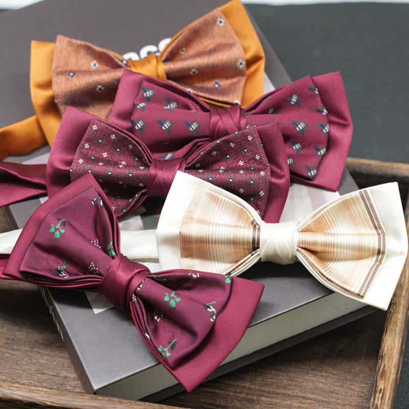 Men's Exquisite Refined Versatile Multi-pattern Upscale Formal Bow Tie - image 0