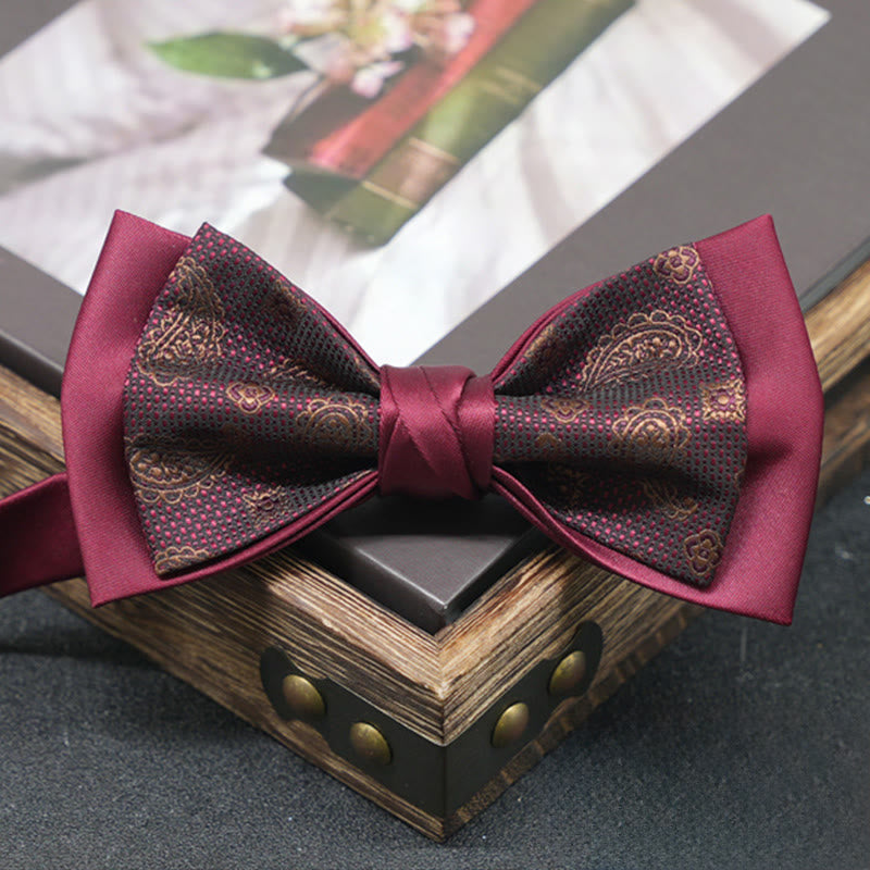 Men's Exquisite Refined Versatile Multi-pattern Upscale Formal Bow Tie - Style #14 - image 14