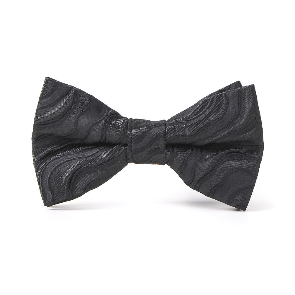 Men's Elegant Printed Formal Necktie Bow Tie Pocket Square - Bow Tie - Style #2 - image 2