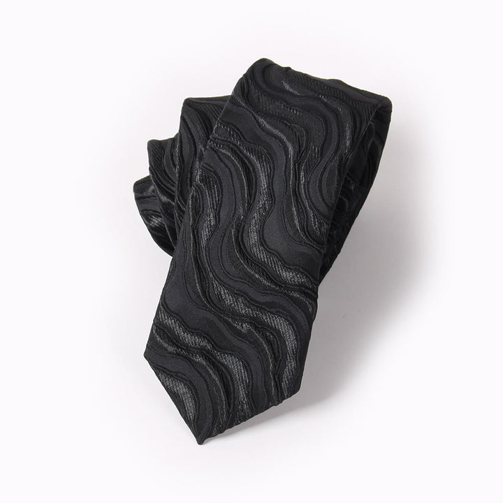 Men's Elegant Printed Formal Necktie Bow Tie Pocket Square - Necktie - Style #3 - image 6