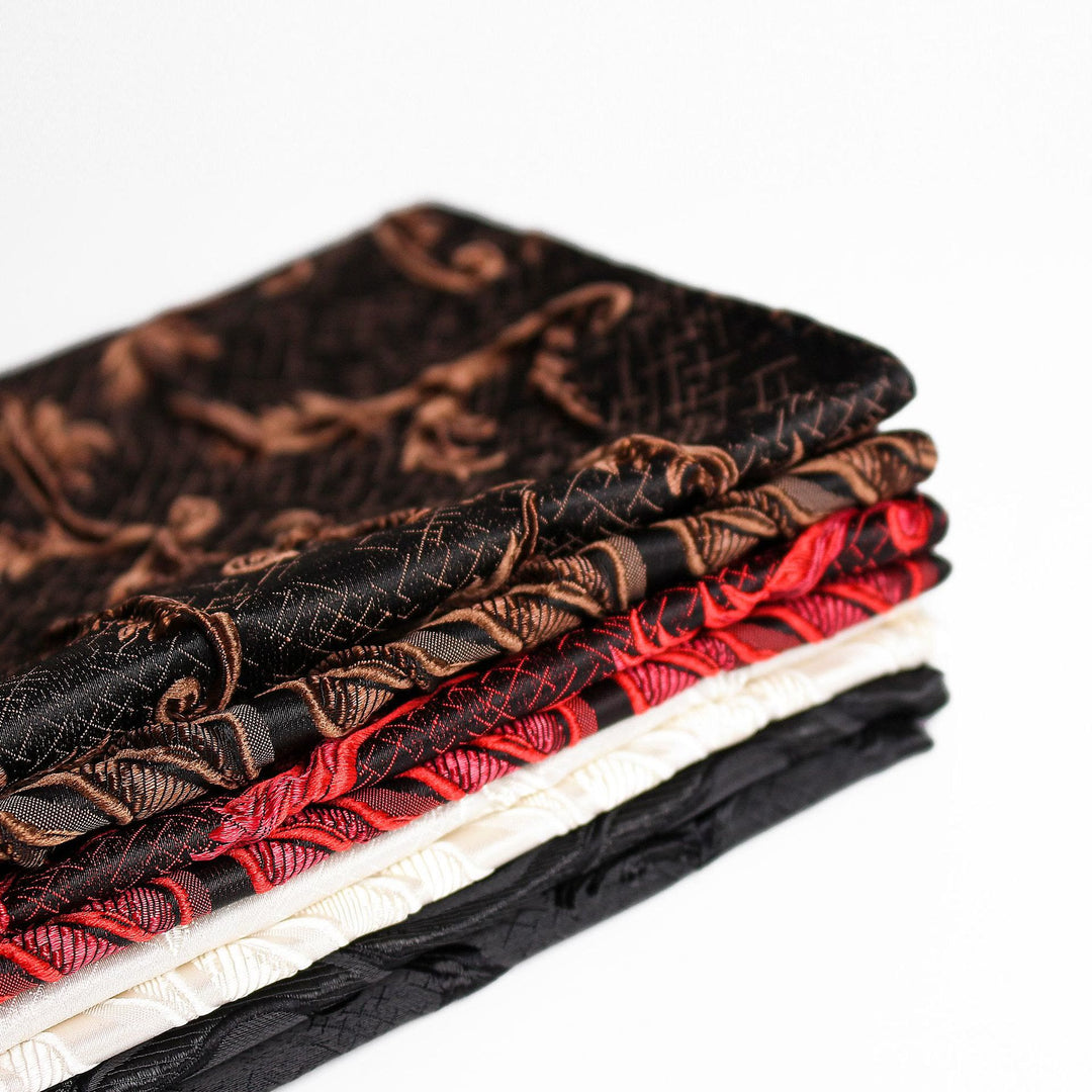 Men's Elegant Printed Formal Necktie Bow Tie Pocket Square - image 12