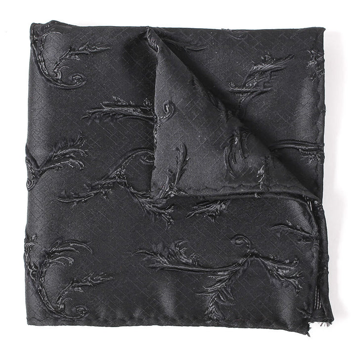 Men's Elegant Printed Formal Necktie Bow Tie Pocket Square - Pocket Square - Style #4 - image 16