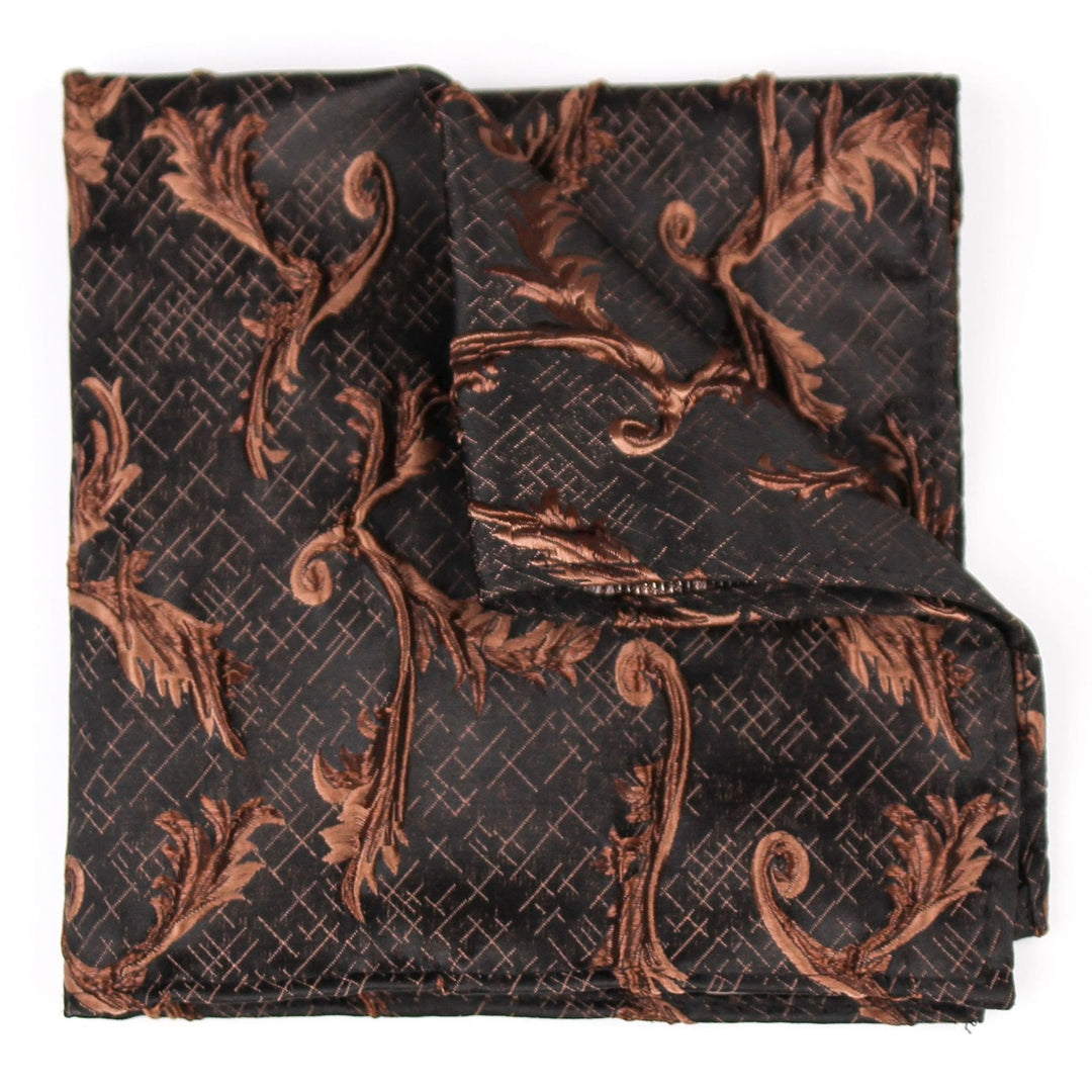 Men's Elegant Printed Formal Necktie Bow Tie Pocket Square - Pocket Square - Style #8 - image 20