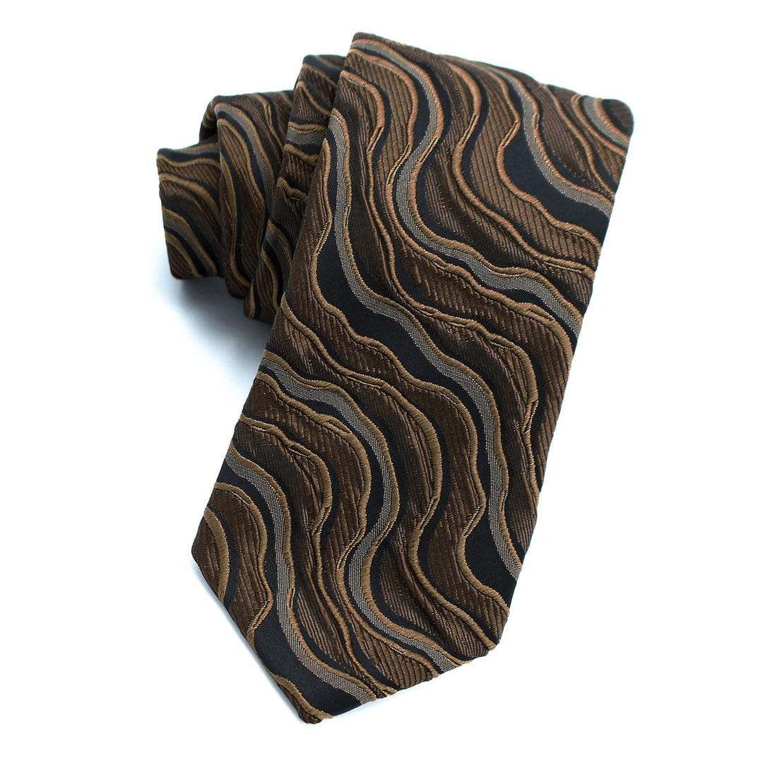 Men's Elegant Printed Formal Necktie Bow Tie Pocket Square - Necktie - Style #7 - image 10