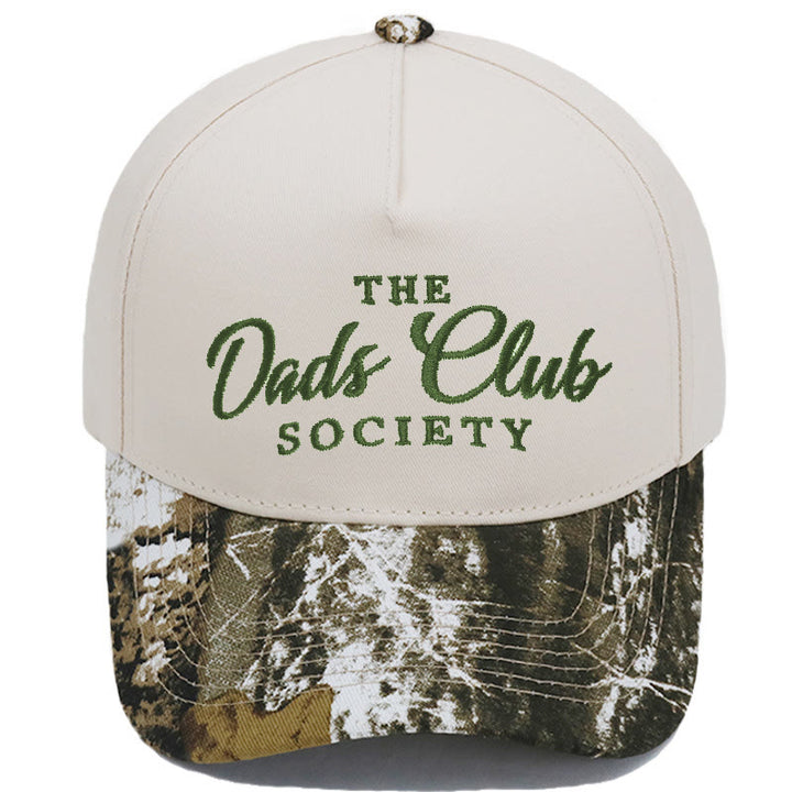 Men's Society Patchwork Camo Trucker Baseball Cap - Camouflage Beige - M (22-22 7/8") - image 10