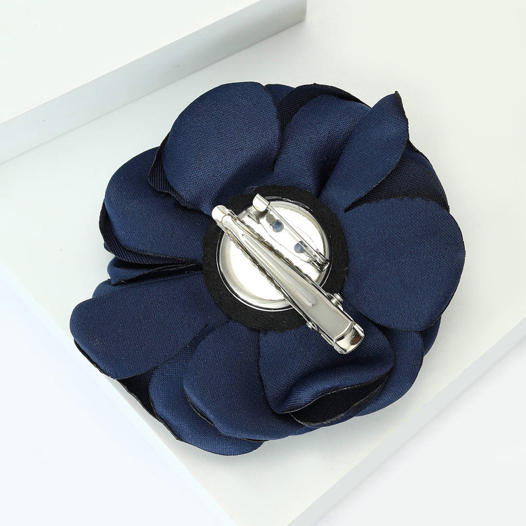 Lustrous Satin Elegant Rose Multi-color Brooch - image 7