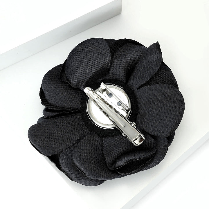 Lustrous Satin Elegant Rose Multi-color Brooch - image 3