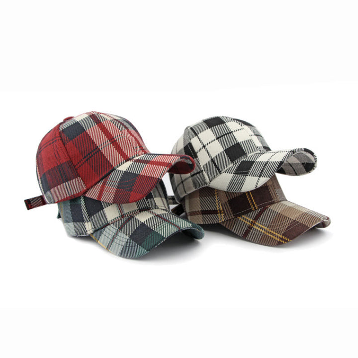 Retro Plaid Pattern Multi-Color Casual Baseball Cap - image 7