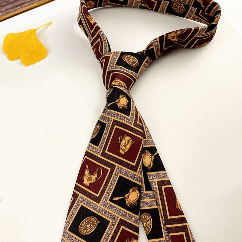 Men's Personalized Retro Patterned Hand Tie Multi Style Necktie - Style #1 - image 0