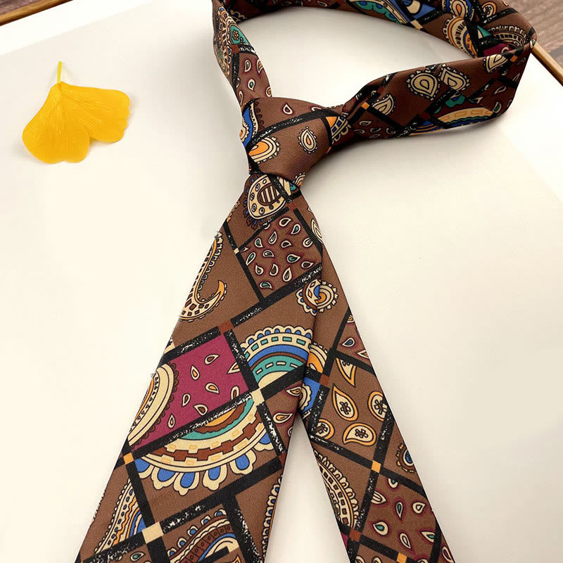 Men's Personalized Retro Patterned Hand Tie Multi Style Necktie - Style #5 - image 7