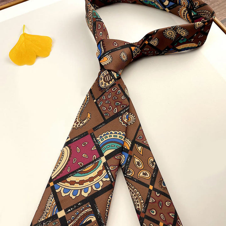 Men's Personalized Retro Patterned Hand Tie Multi Style Necktie - Style #5 - image 7