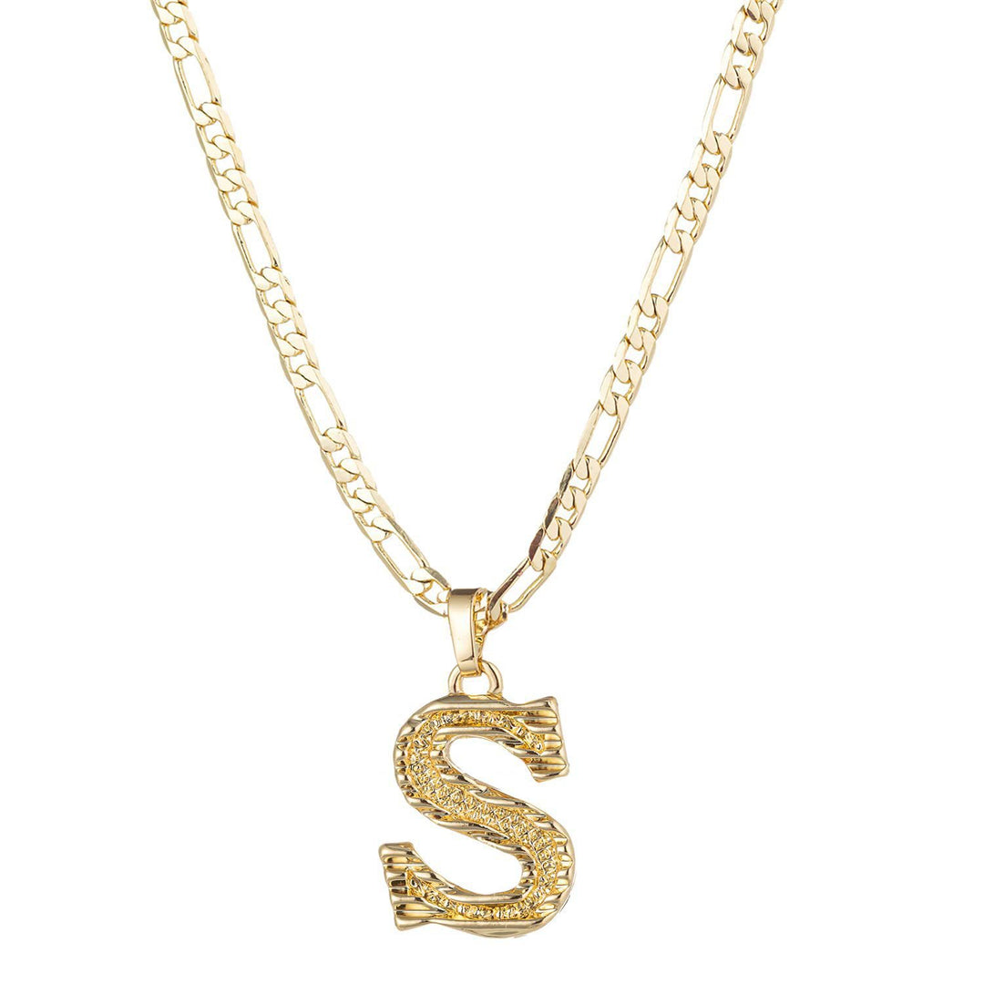 Simple & Noble Golden Letter Pendant Necklace - S - image 20