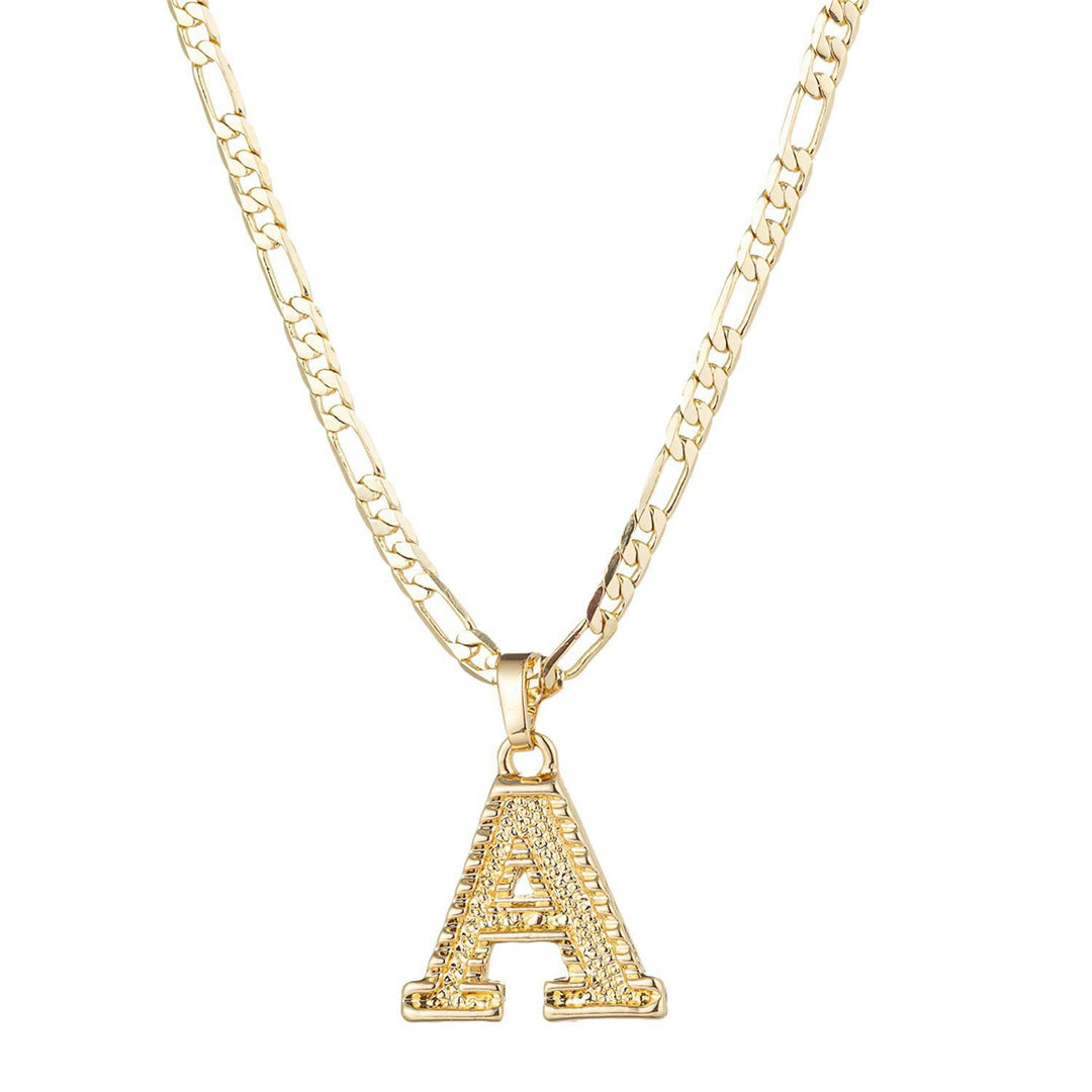 Simple & Noble Golden Letter Pendant Necklace - A - image 4
