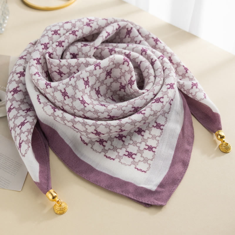 Women's Elegant Retro Rose Polka Dot Square Magnetic Cravat - Style #10 - image 9