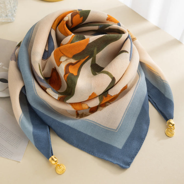 Women's Elegant Retro Rose Polka Dot Square Magnetic Cravat - Style #11 - image 10