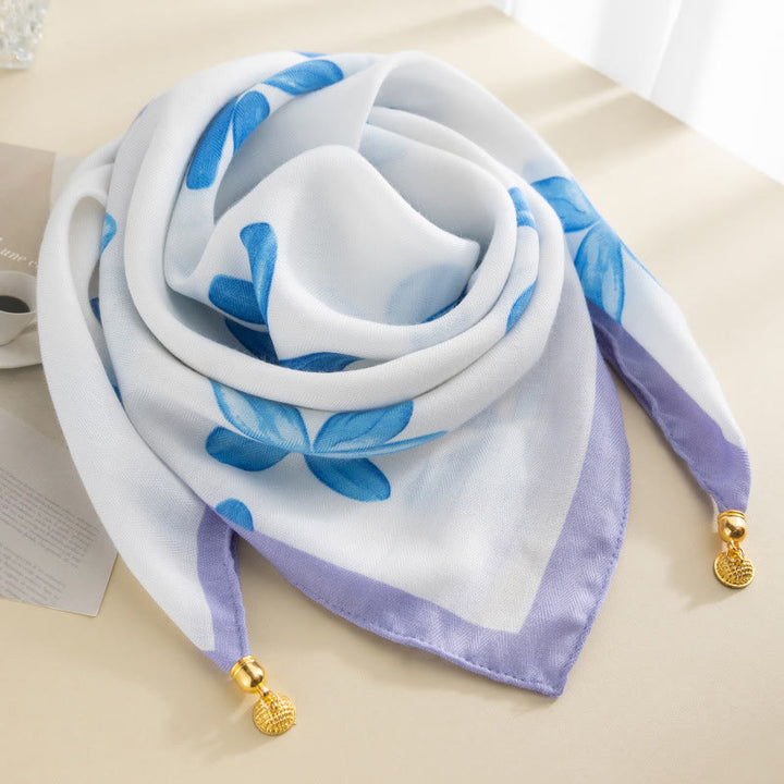 Women's Elegant Retro Rose Polka Dot Square Magnetic Cravat - Style #15 - image 14