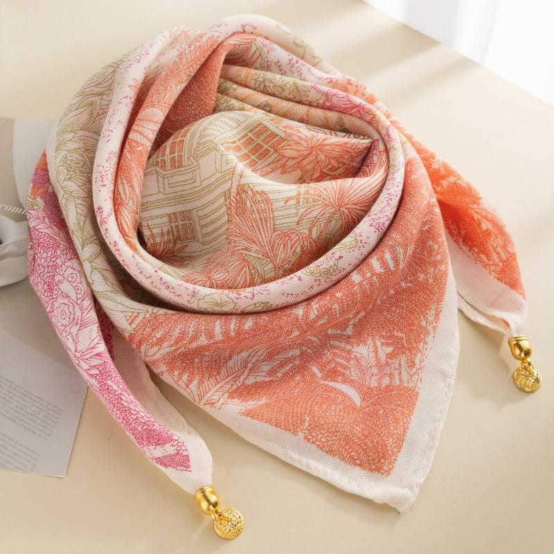 Women's Elegant Retro Rose Polka Dot Square Magnetic Cravat - Style #23 - image 22