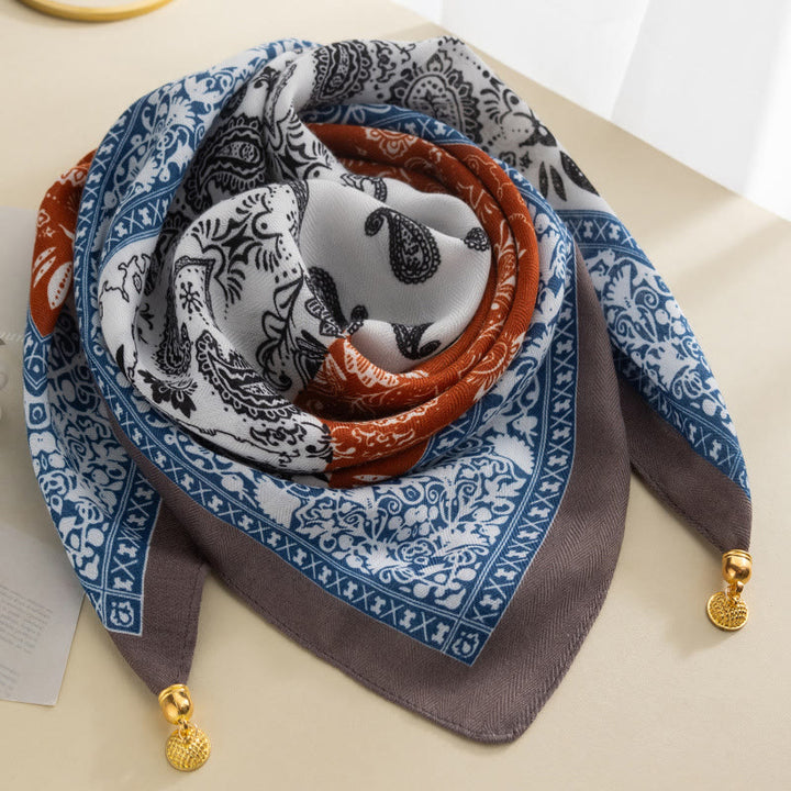 Women's Elegant Retro Rose Polka Dot Square Magnetic Cravat - Style #24 - image 23