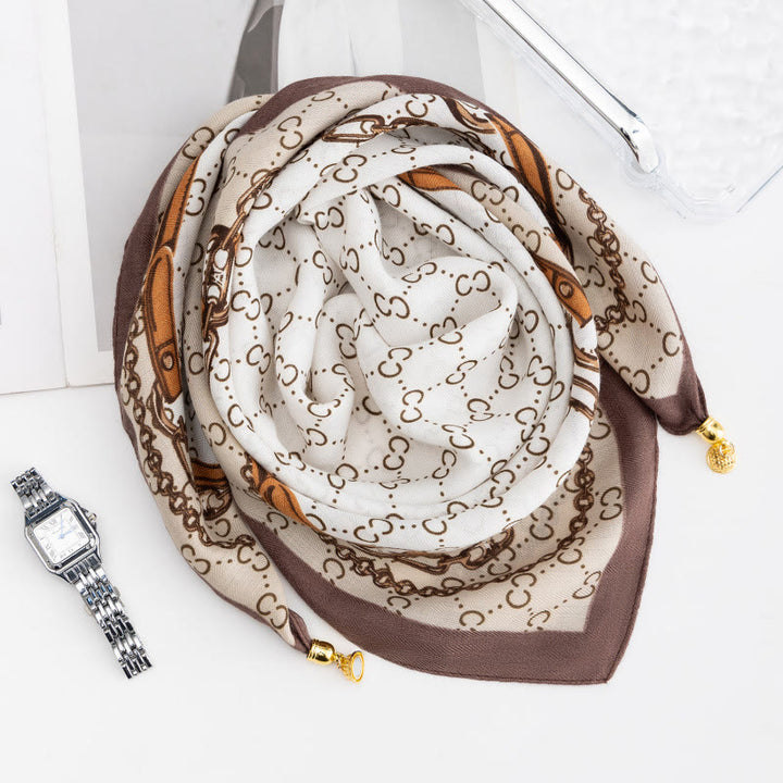 Women's Elegant Retro Rose Polka Dot Square Magnetic Cravat - Style #25 - image 24