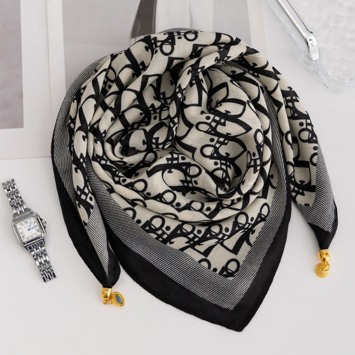 Women's Elegant Retro Rose Polka Dot Square Magnetic Cravat - Style #26 - image 25