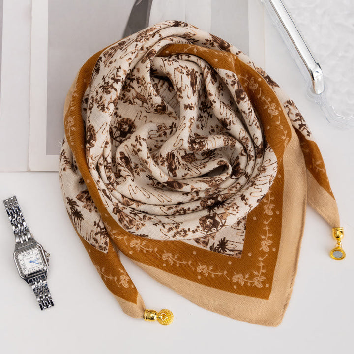 Women's Elegant Retro Rose Polka Dot Square Magnetic Cravat - Style #30 - image 29