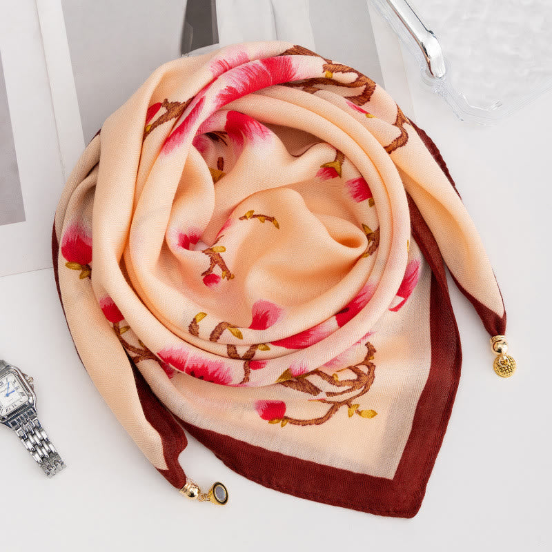 Women's Elegant Retro Rose Polka Dot Square Magnetic Cravat - Style #42 - image 41